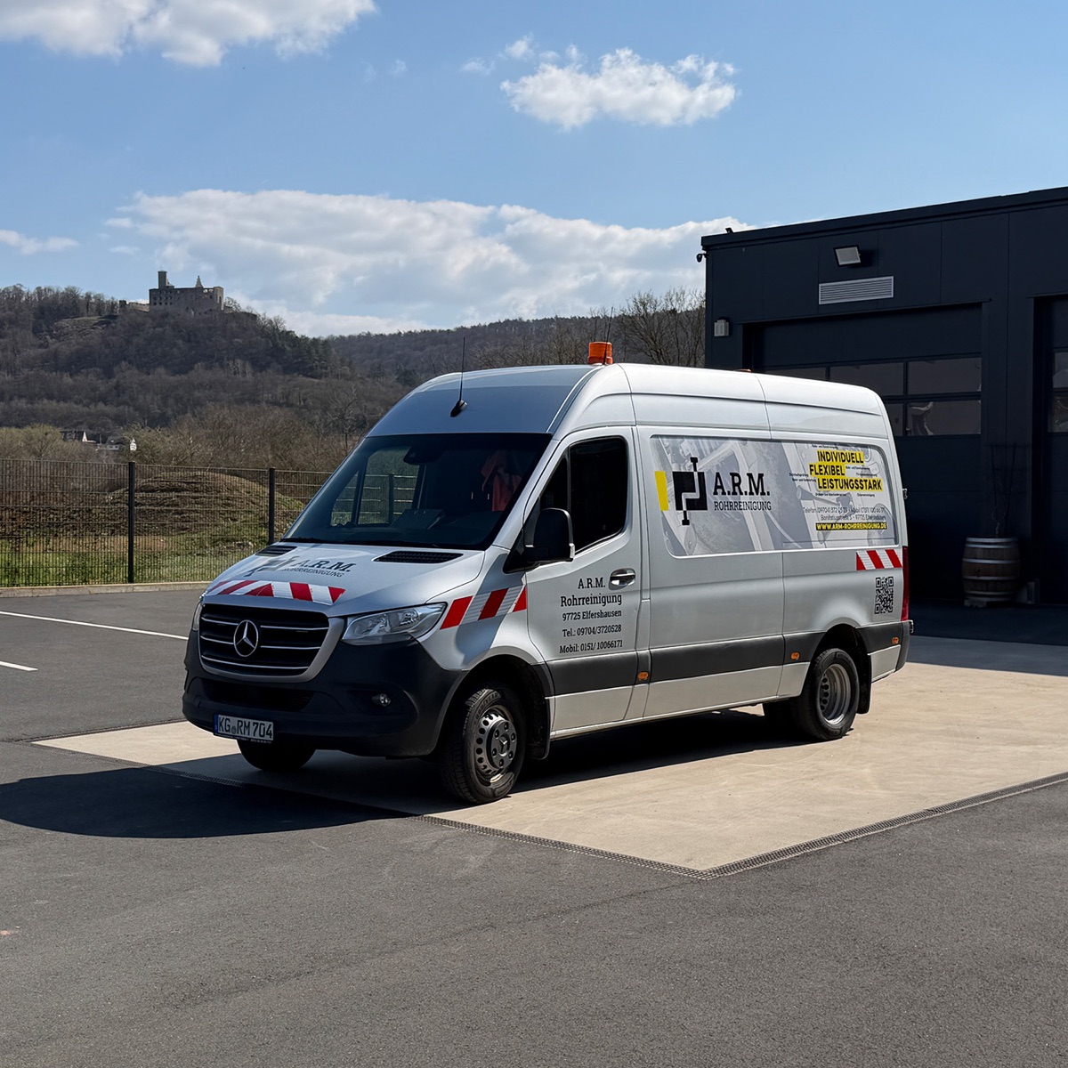 A.R.M. Spülbus für die mobile Rohrreinigung vor Ort